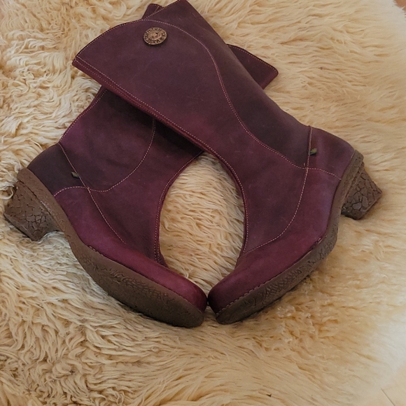 El naturalista size 10 burgundy leather boots - Picture 4 of 5